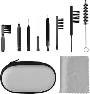 10 Pcs Hearing Aid Cleaning Kit, Hearing Aid Accessories with Case Hearing-Amplifier Brush Versatile Earbuds Headphones Cleaner Brushes Tools
