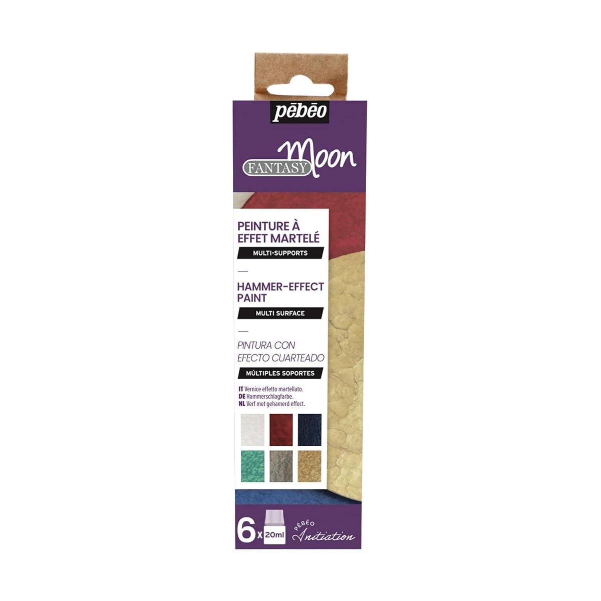 Pebeo 756441 Fantasy Moon Initiation Set, Assorted, 6X20ML