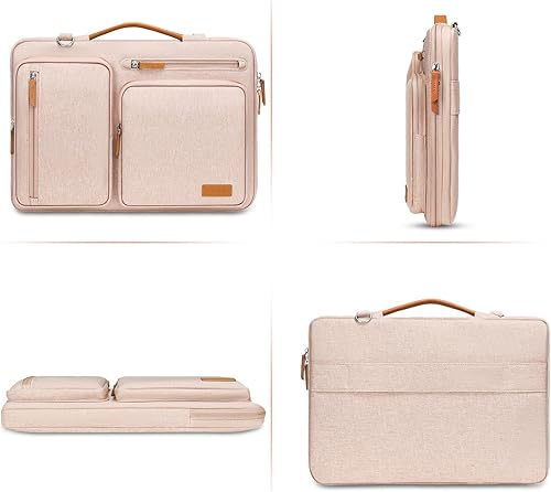 Vista 88 de MOSISO - Bolso de hombro protector 360 para laptop, bolsa para computadora de 15-15.6 pulgadas, bolsa tipo mensajero con apertura lateral, 4 Azul