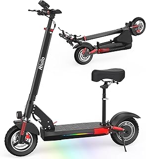 Electric Scooter for Adults - 19/22/28 MPH, Dual Suspension, 8.5" /10" /14'' Tires, 350/500/600W Motor, UL2272 Certified Foldable Commuting E-Scooter with App Control (Optional Seat)