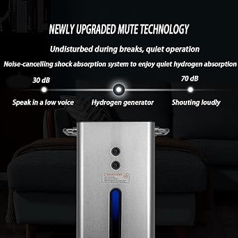 Hydrogen Inhalation Machine, 300 Ml/min Output, Premium Grade PEM Technology, 99.996% Pure Hydrogen, Water Purifier Generator