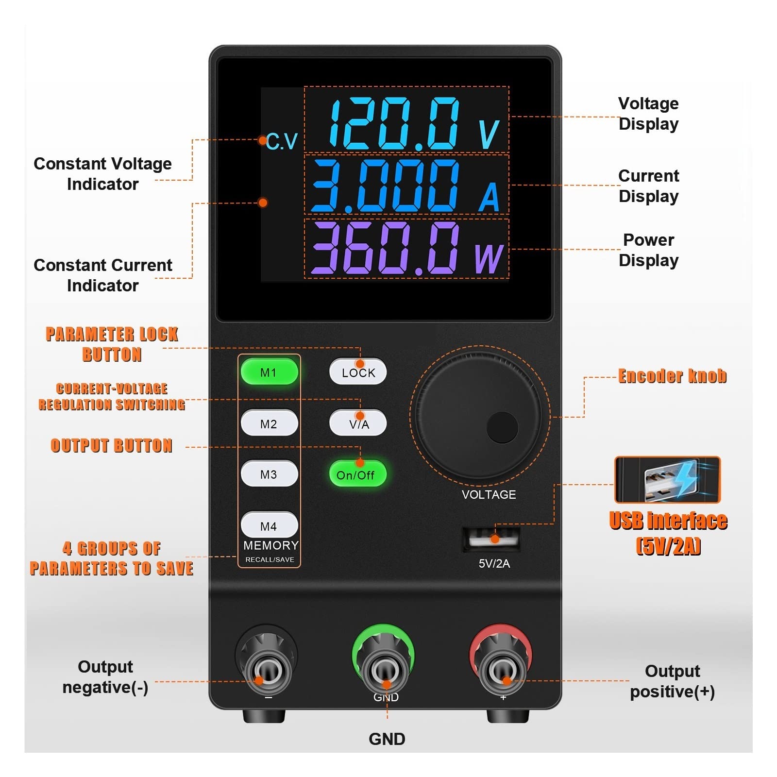 Zasilacz Warsztatowy DC Laboratoryjne zasilacz regulowany regulator napięcia stabilizator przełączania ławki źródło Źródło Stabilizator prądu ładowania(SPPS-A1203D W)