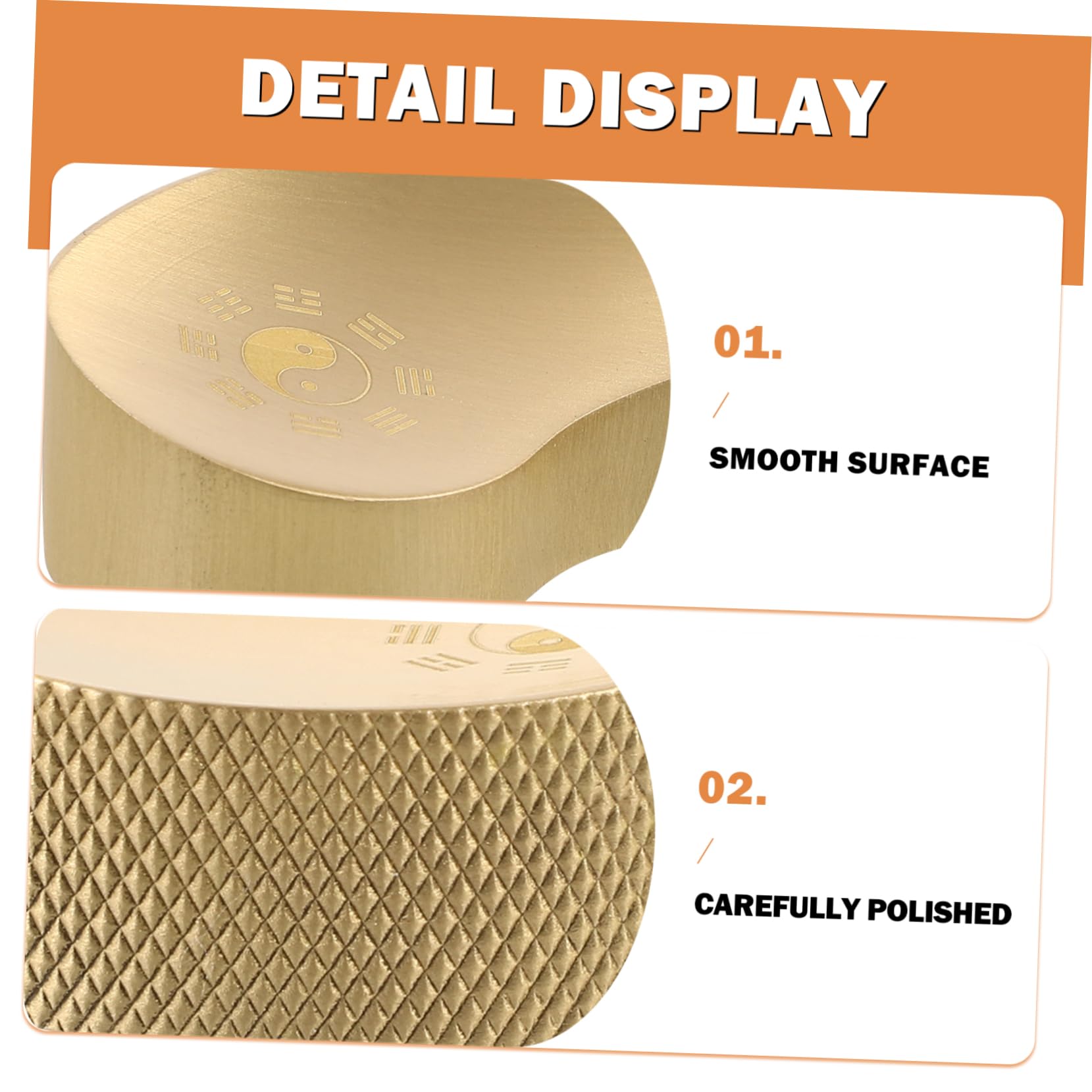 EXCEART 4pezzi Peso Ottone Rectangolare Per Calligrafia Sostegno Per Pennelli Con Superficie Liscia e Design Elegante Accessorio Decorativo Per Scrittura e Pratica Calligrafica Per Amanti