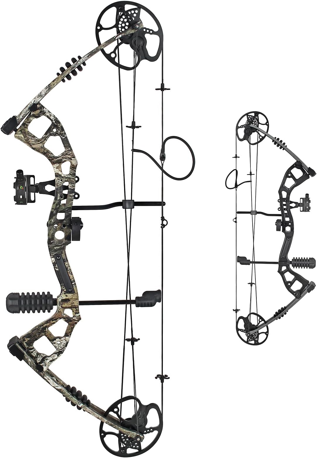 Archery Compound Bows, Ball Bearing Compound Bow, 325FPS IBO Speed, 23.5”-31” Draw Length, 30-70 Lbs Draw Weight, Limbs Made in USA for Hunting and Practice