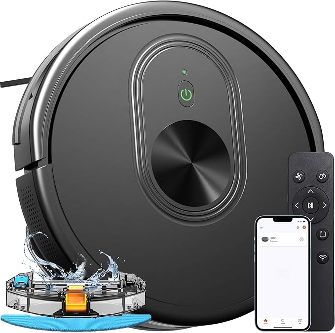 Robot Vacuum and Mop Combo, 3 in 1 Mopping Robotic Vacuum