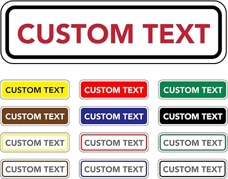 Custom Street Sign,Custom Metal Sign Outdoor,Personalized Signs for Outside,House Door,Wall,Yard,Office,Business,Aluminum Smooth Surface Ultra Clear 8 x 2 inch