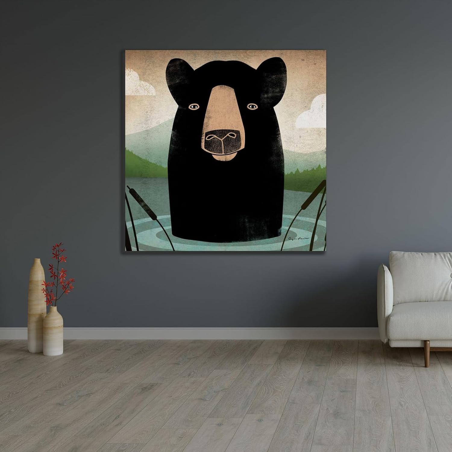 ArtDirect Skinny Dip Crop Unframed Art Print Giclee Poster by Fowler, Ryan - Ready for Framing with Customization Sizes 8x8, 11x11, 16x16, 24x24, 36x36, and 48x48 Inches