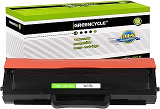 GREENCYCLE Black Toner Cartridge Replacement (with chip) Compatible for HP 105A W1105A Laser MFP 137fnw 135a 135w 107a 107w Printer (1 Pack)