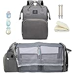 ANWTOTU Baby Diaper Bag Diaper Bag with Changing Station,Diaper Bag Backpack,Large Capacity,900d Excellent Oxford(Ungrade Grey