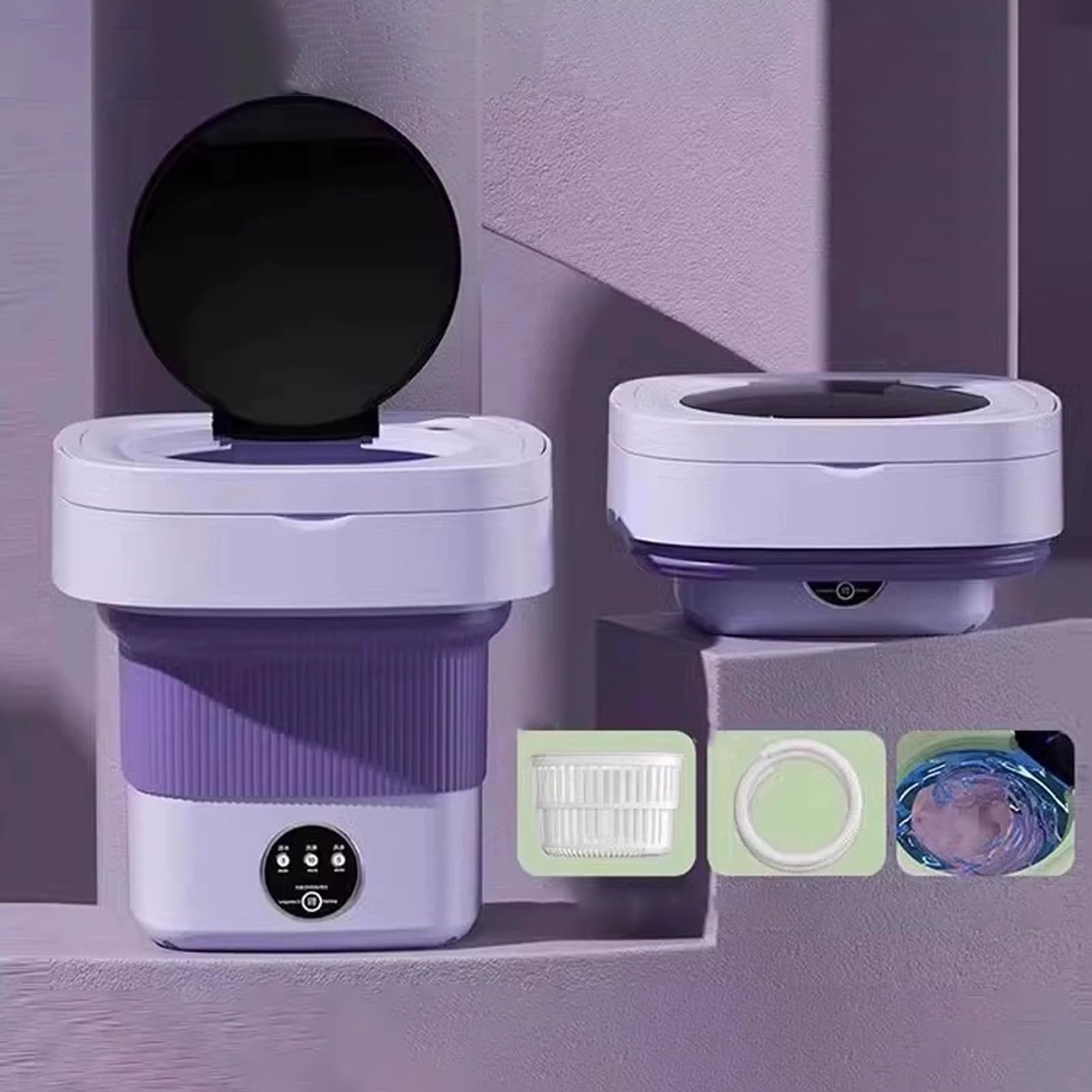 Petite machine à laver avec sèche-linge pour étudiants en appartement