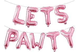 Lets Pawty Dog Birthday Balloons Banner 16 Inch