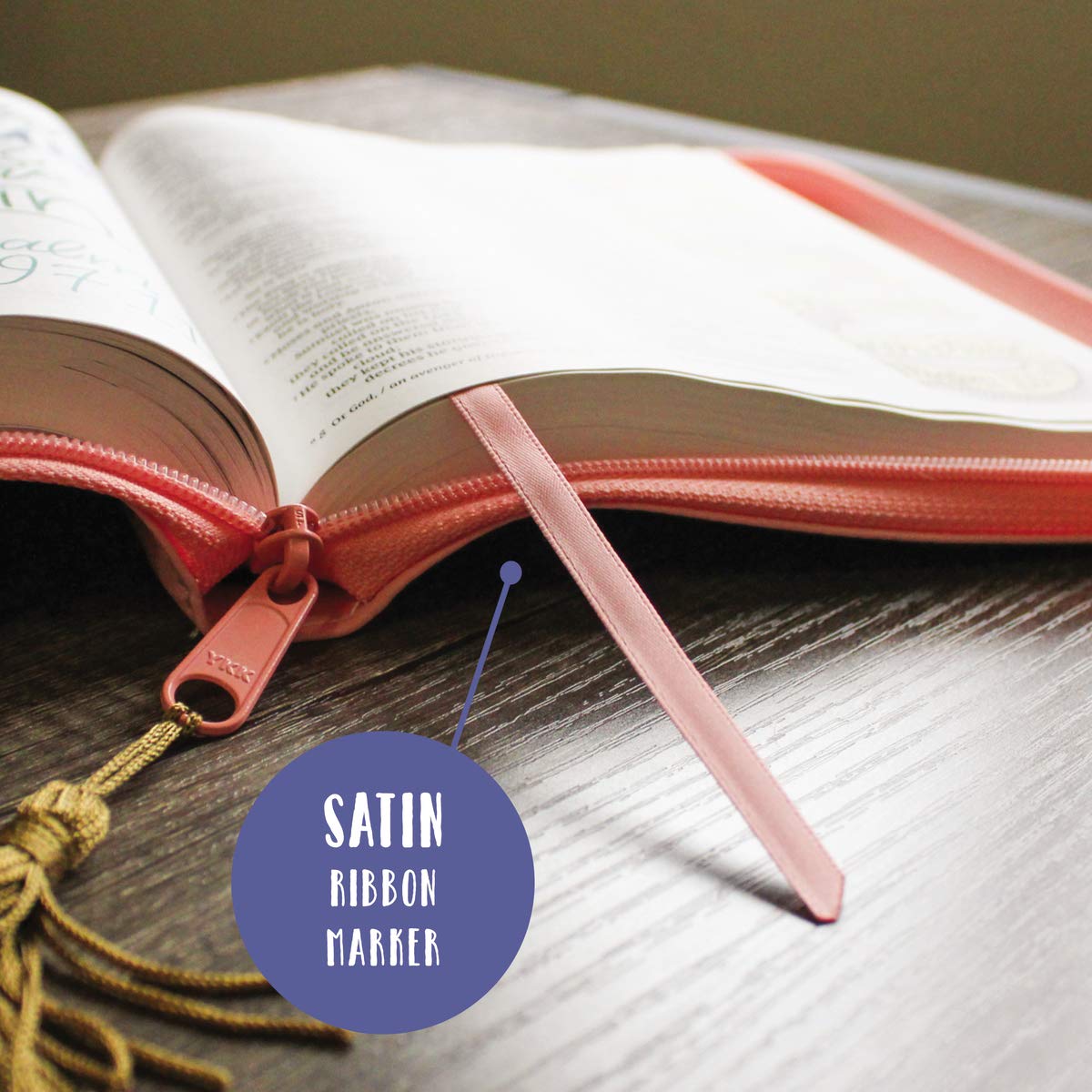 NIV, Beautiful Word Bible for Girls, Updated Edition, Leathersoft, Zippered, Pink, Red Letter, Comfort Print: 600+ Full-Color Illustrated Verses      Imitation Leather – February 2, 2021