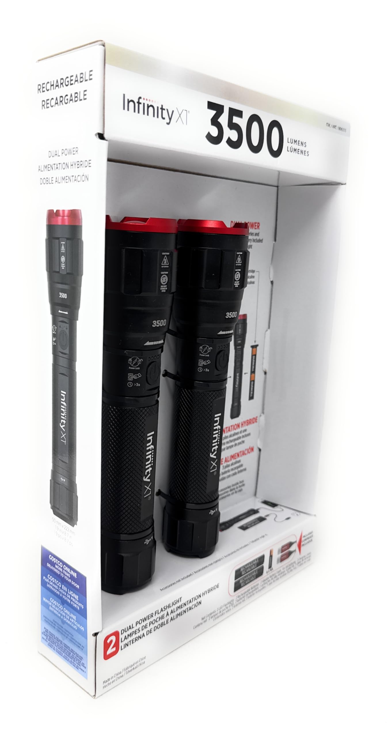 Lampe Torche Rechargeable Infinity X1 - Puissance De 5000 Lumens 153416