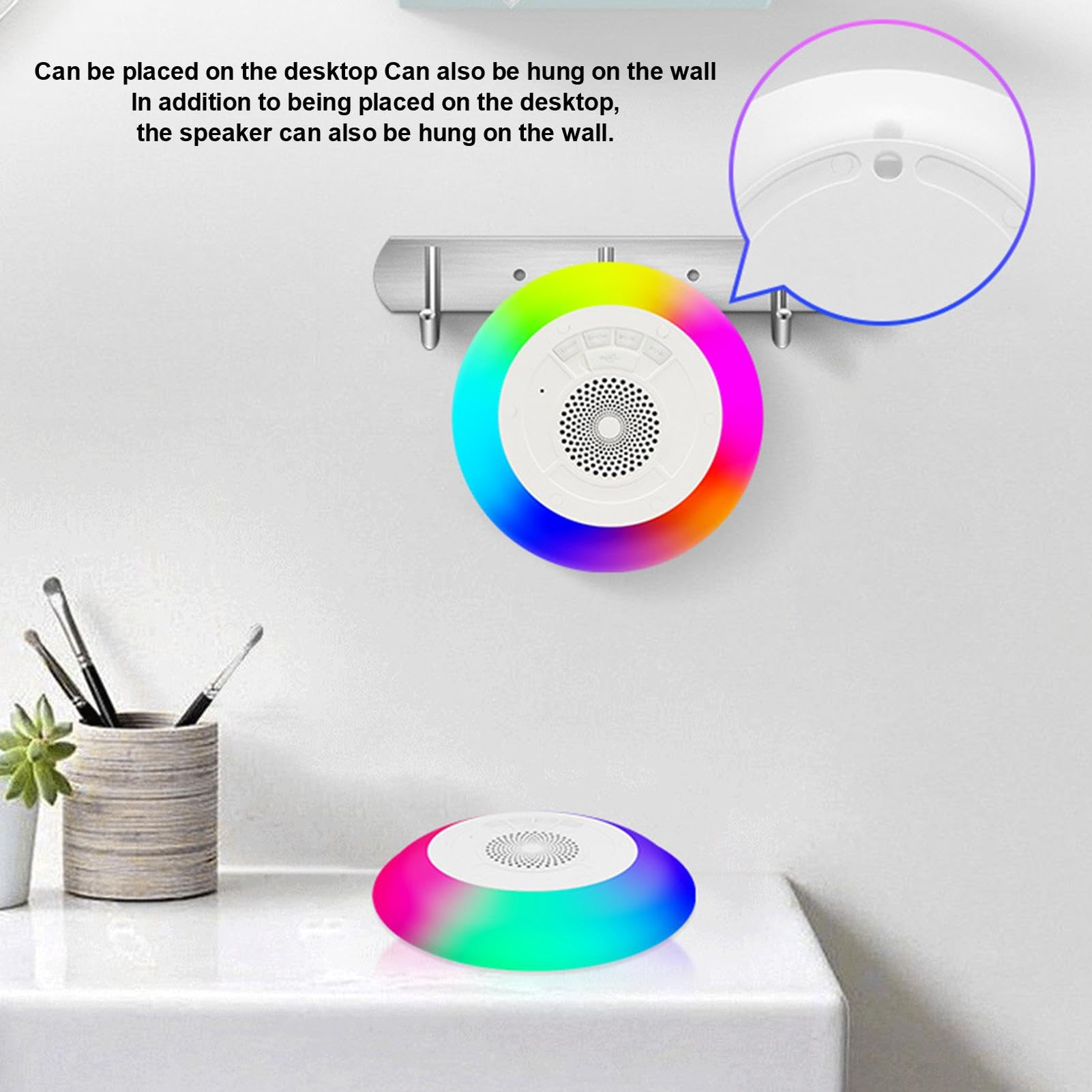 Cassa Bluetooth Galleggiante Per Piscina | IPX7 Luci LED TWS 15W | Impermeabile Idromassaggio - 4