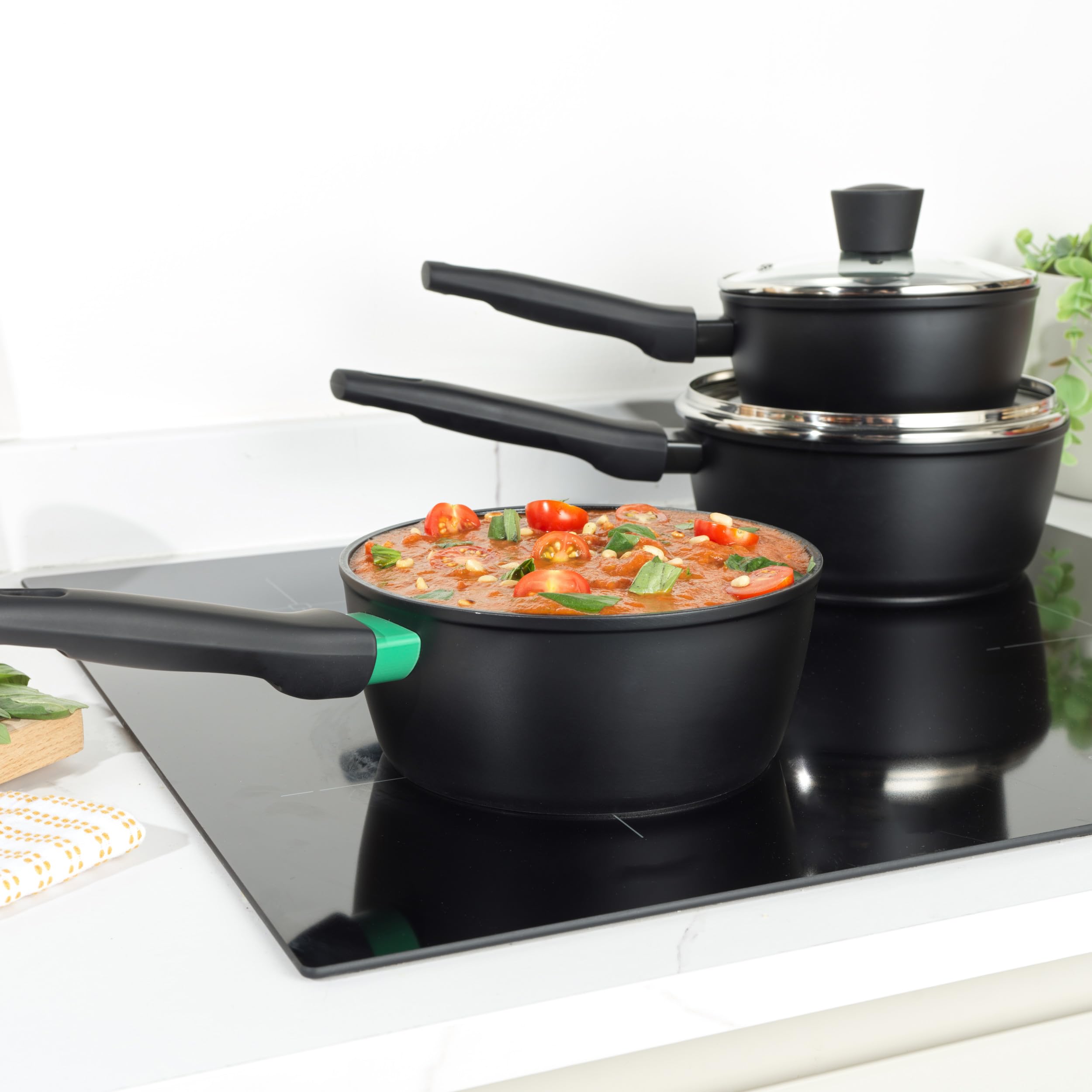 Image secondaire de Casserole Russell Hobbs Verde Thermocollar 20 cm avec Couvercle en Céramique Antiadhésive