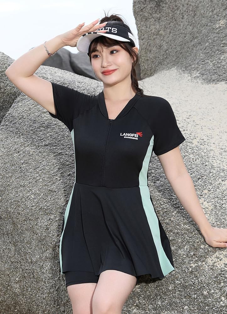 オールインワン水着 体型カバー お腹補正