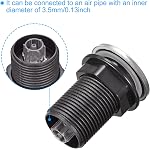 MECCANIXITY Garbage Disposal Air Switch Button 32mm Dia 304 Stainless Steel Self Locking for Sink Top Waste Disposer