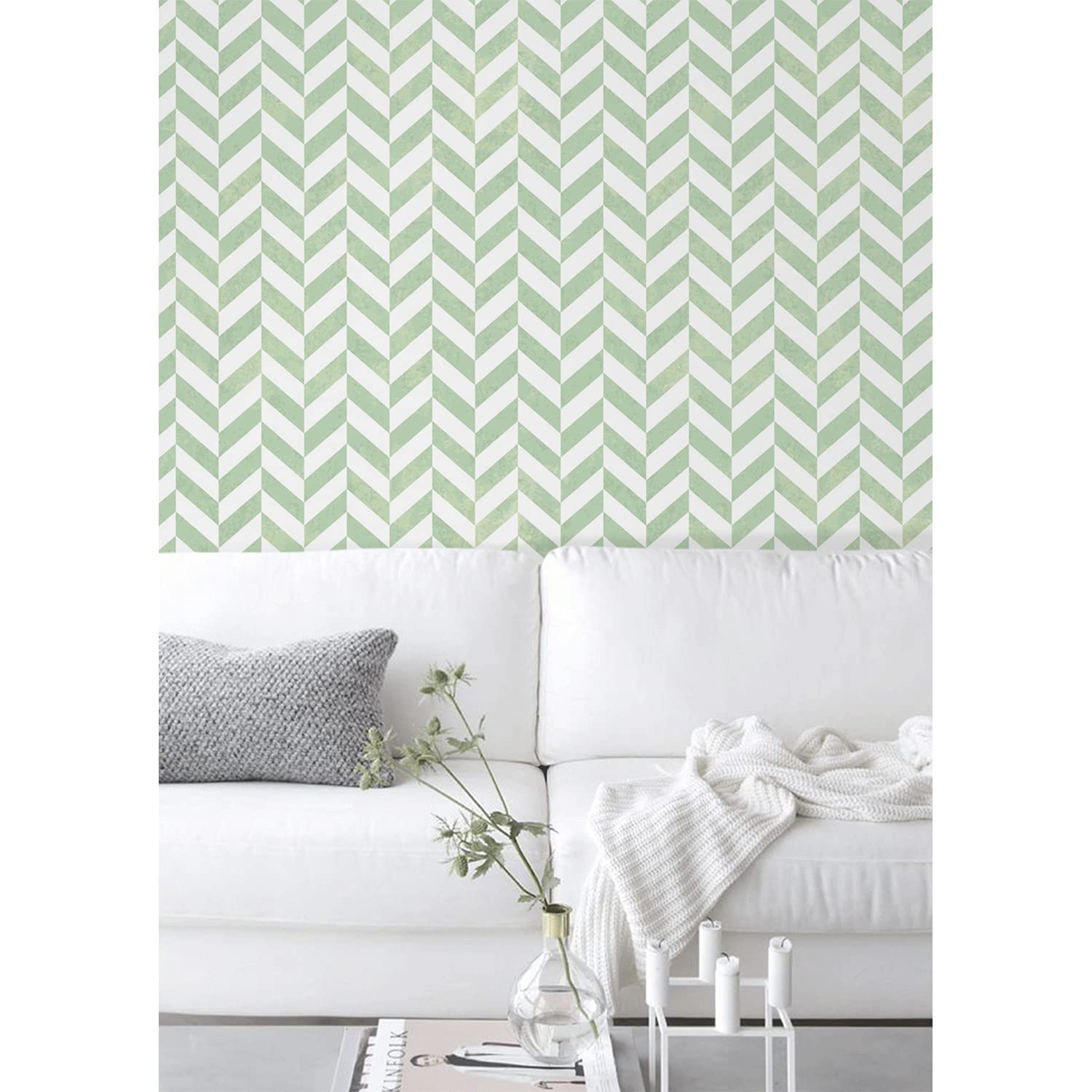 Papier peint géométrique chic 312x219cm design Muralo