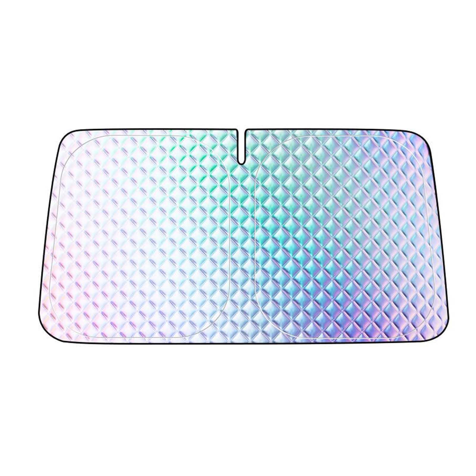 SJPJDGFC for Toyota CHR C-HR 2016-2023 Car Windscreen Sun Shade Laser Grid Sunshade Block UV Rays Auto Front Window Blind Reflector Protector,145 * 80CM
