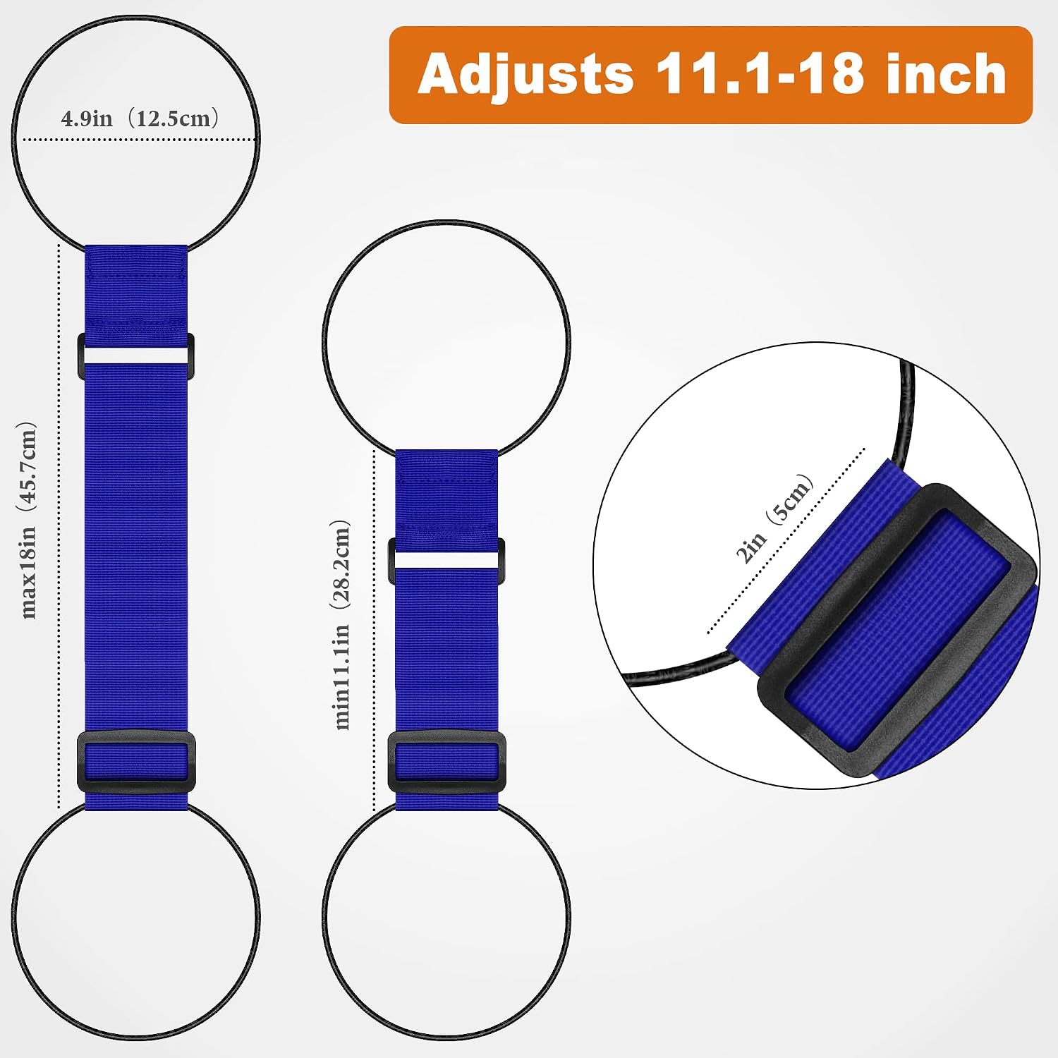 Mayski 4 Pack Adjustable Elastic Luggage Connector Straps for Suitcases image 4