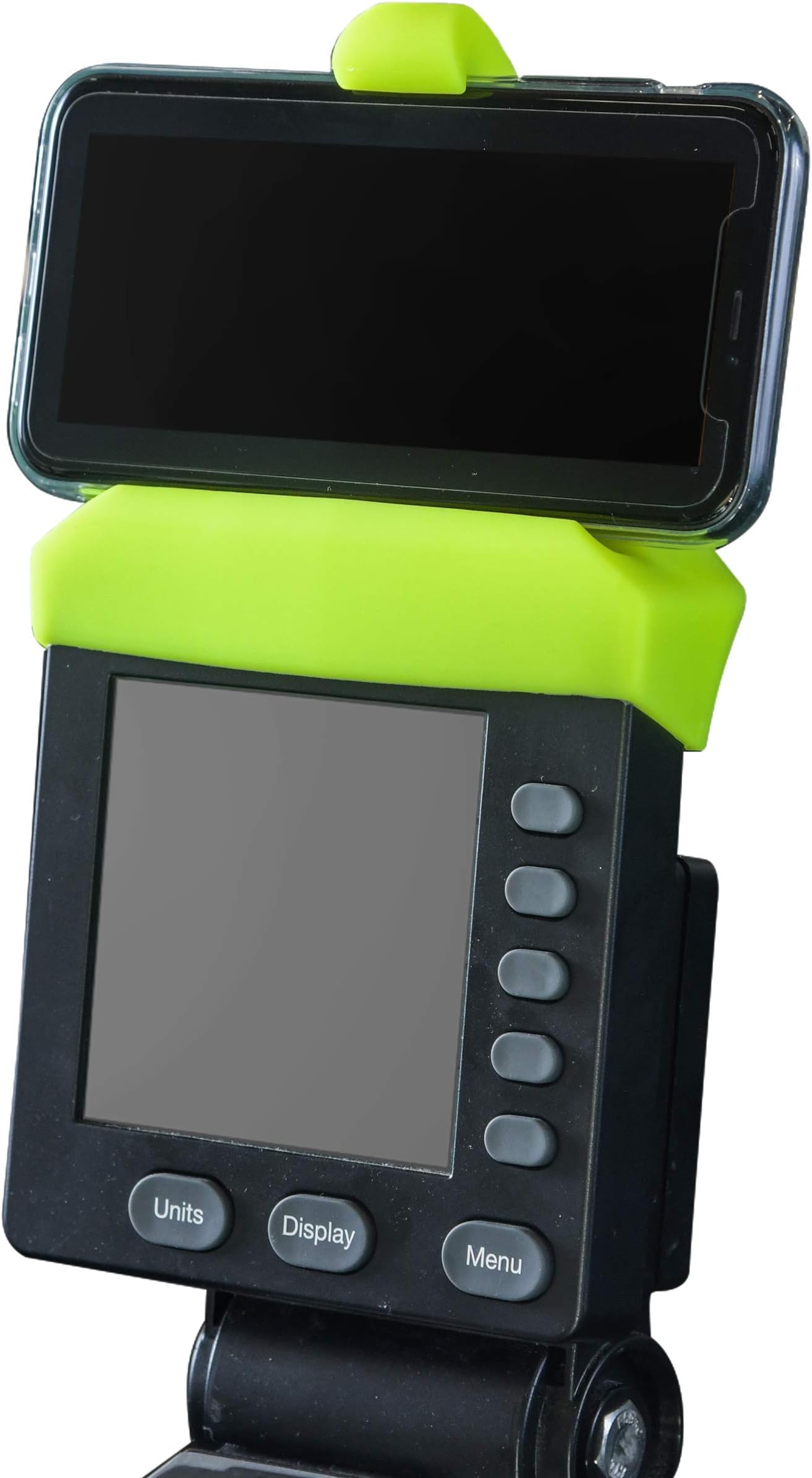 Phone Holder Made for PM5 Monitors of Concept 2 Rower, SkiErg and BikeErg - Silicone Smartphone Cradle Compatible with Concept 2 Rowing Machine. Ideal Rower Accessories