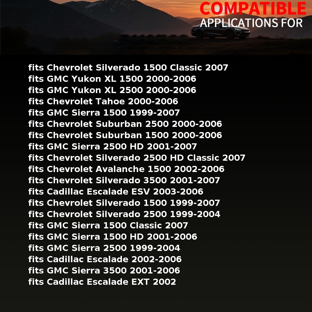 Turn Signal Light Socket Front light socket fits Chevrolet Tahoe,Silverado 2500 HD, 1500 1999-2007 fits GMC Sierra 1500 1999-2007 for Cadillac Escalade 2002-2006 Replacement 3B0971671P2 1 Pcs