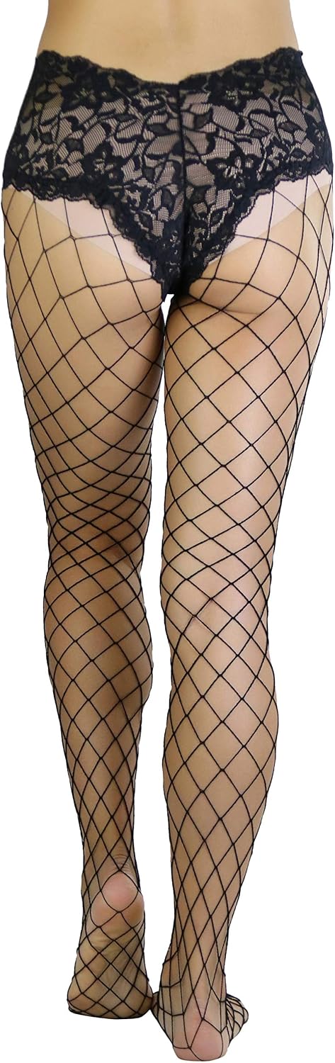 ToBeInStyle Women's Fun Fence Net Boy Short Pantyhose