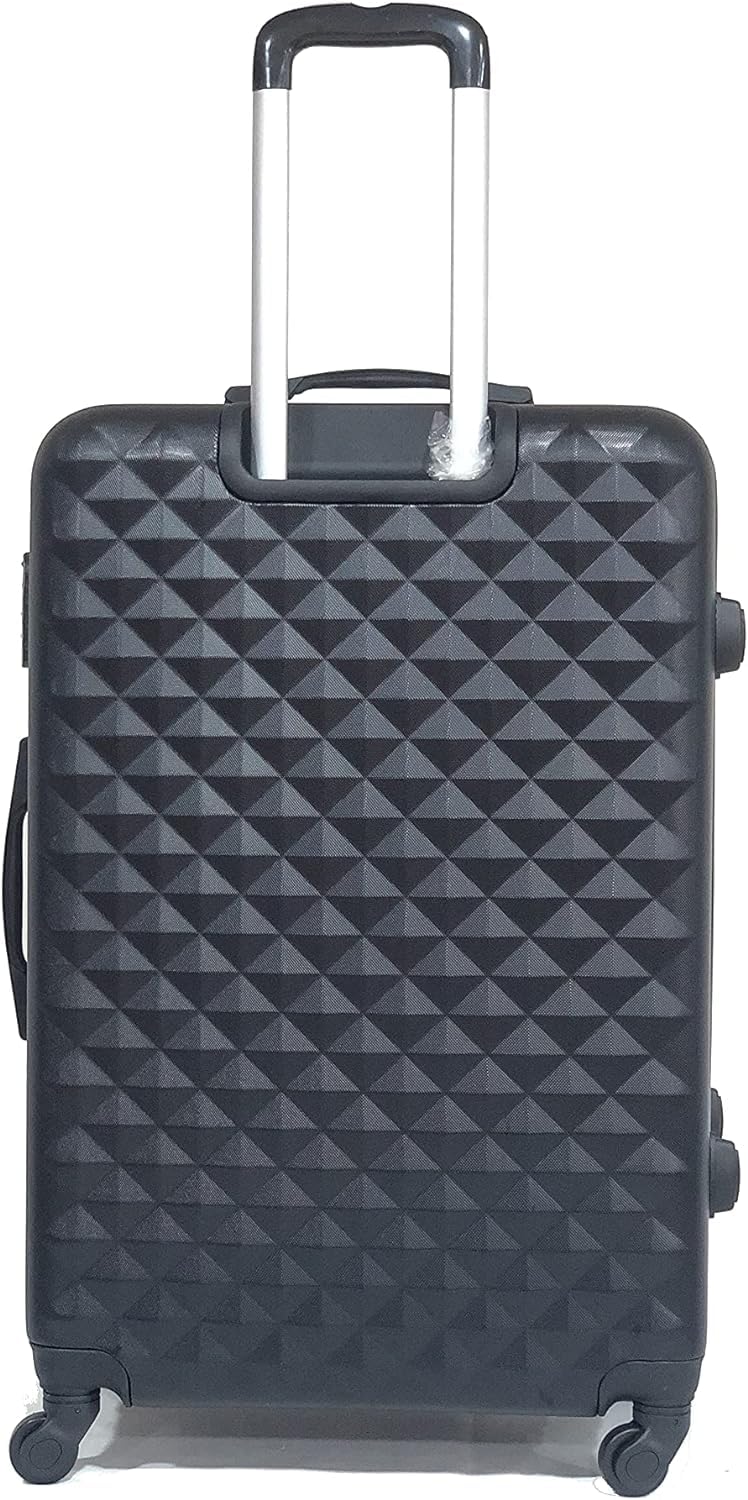 CELIMS - Valigia Grande 23 kg Rigida Nera Leggera | Valigia da Stiva 75cm | Lucchetto Integrato | ABS | Trolley Grande 75cm con 4 Ruote