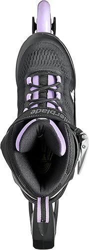 Miniatura 5 de Rollerblade Macroblade 84 Patines en línea para mujer, color negro y lavanda, patines en línea de rendimiento