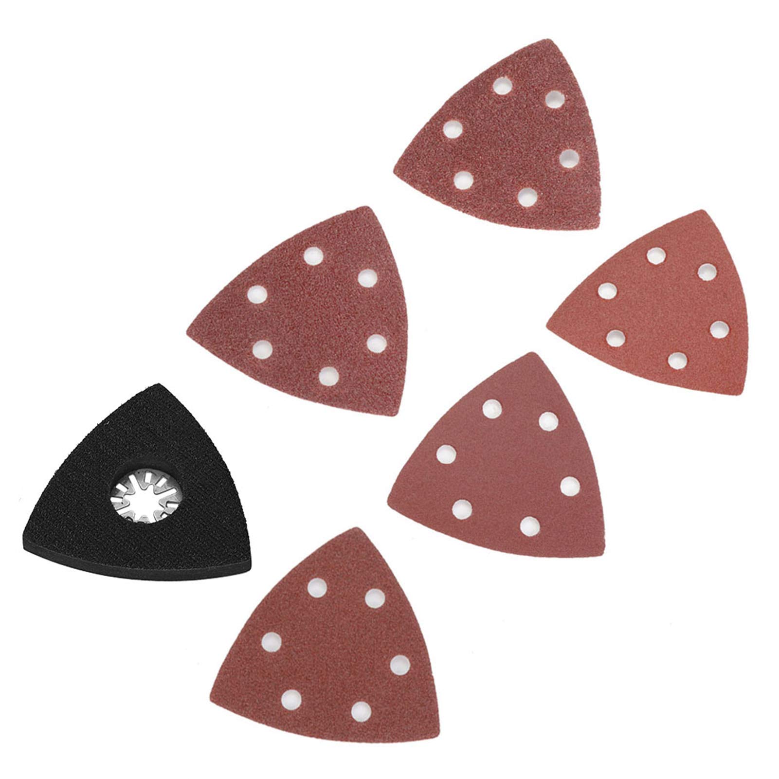 100pc Sanding Set Sandpaper Oscillating Multi Tool Cutting Cutter Padmultipurpose for Furniture Wood Metal