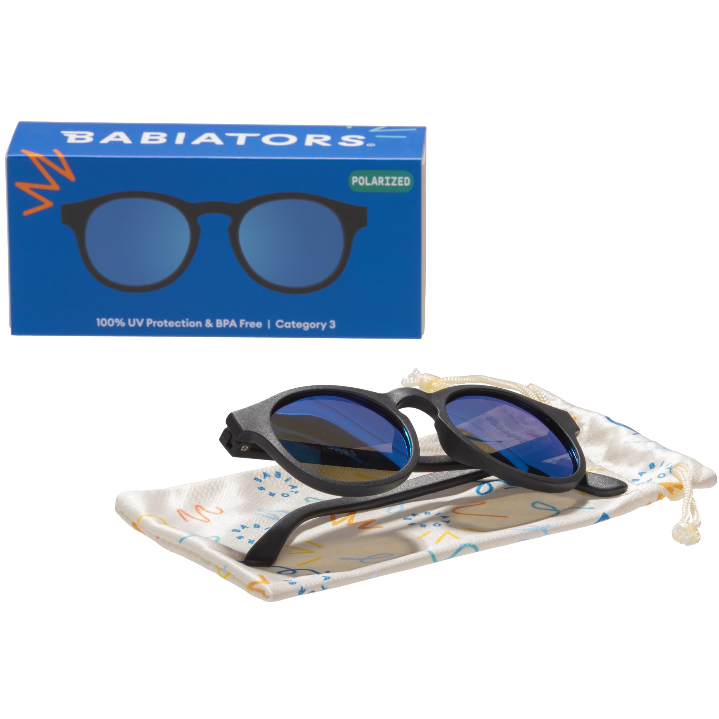 Babiators - Polarisierte UV-Sonnenbrille für Kinder - The Agent - Schwarz
