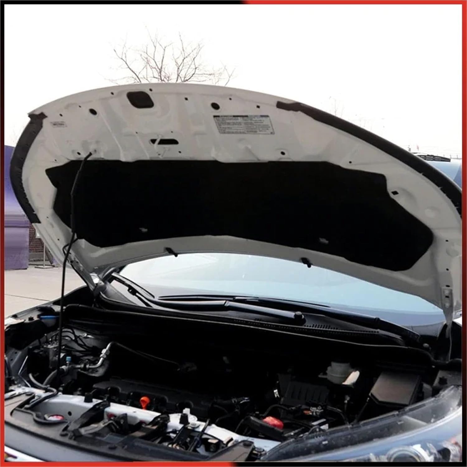 2012-2016 Heat Sound Insulation Cotton Pad Compatible For CRV CR-V 2012 2013 2014 2015 2016 Accessories Soundproof Firewall Mat Cover