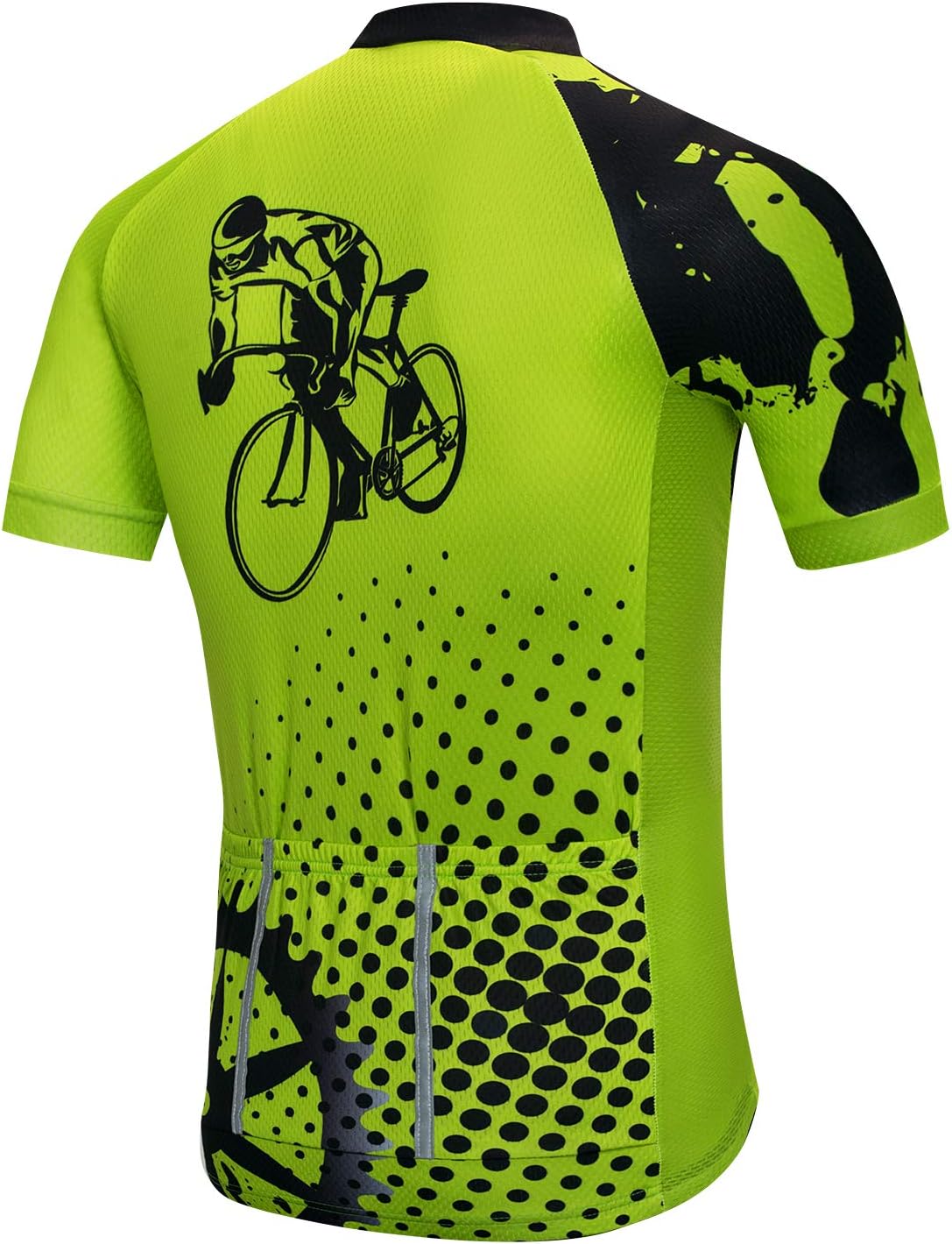 Men's Cycling Jersey Short Sleeve Biking Shirts Bike Clothing Bicycle Jacket with Pockets Breathable