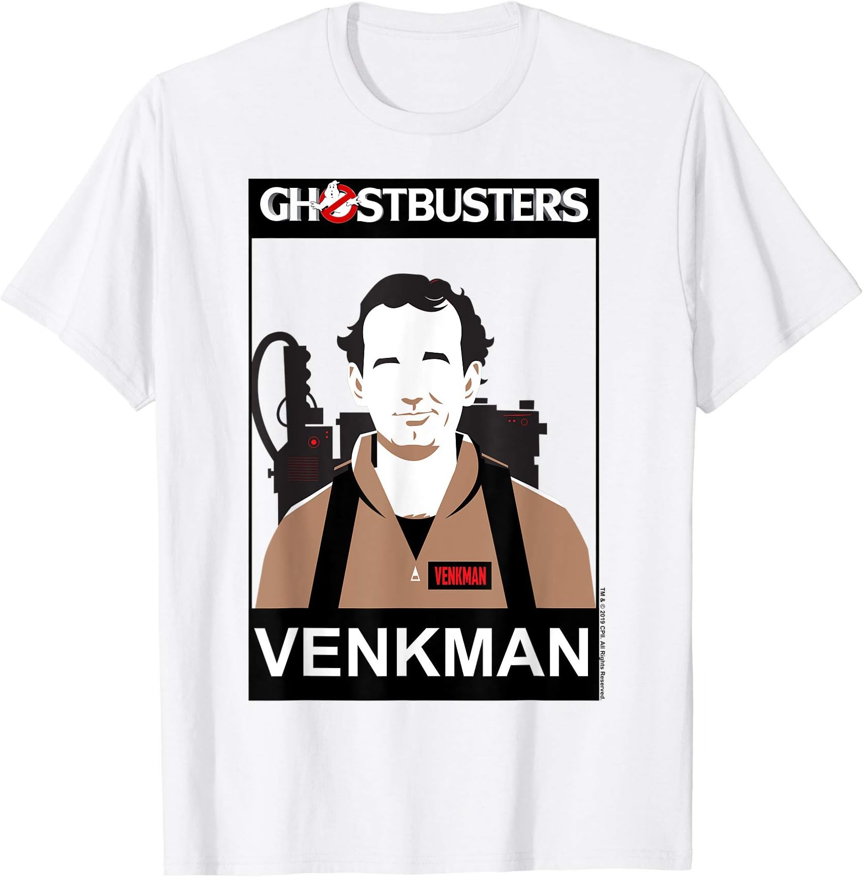 Ghostbusters Venkman Name Portrait T-Shirt