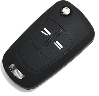Silicone Key Case Opel B by Finest Folia GmbH Cover 2 Buttons car key black