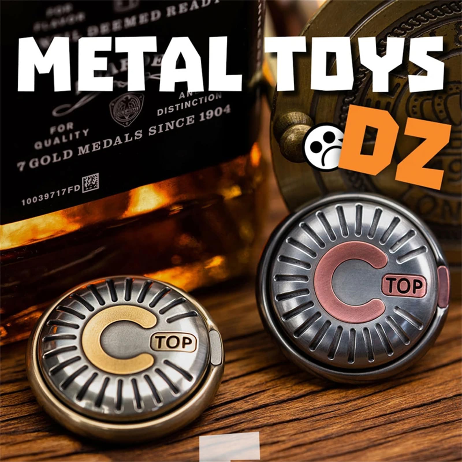 正規品 Top-B Rain DZ フィジェット トイ EDC チタン製 Metal Toys Dz Topb Rain Titanium With Mokuti Four Materials