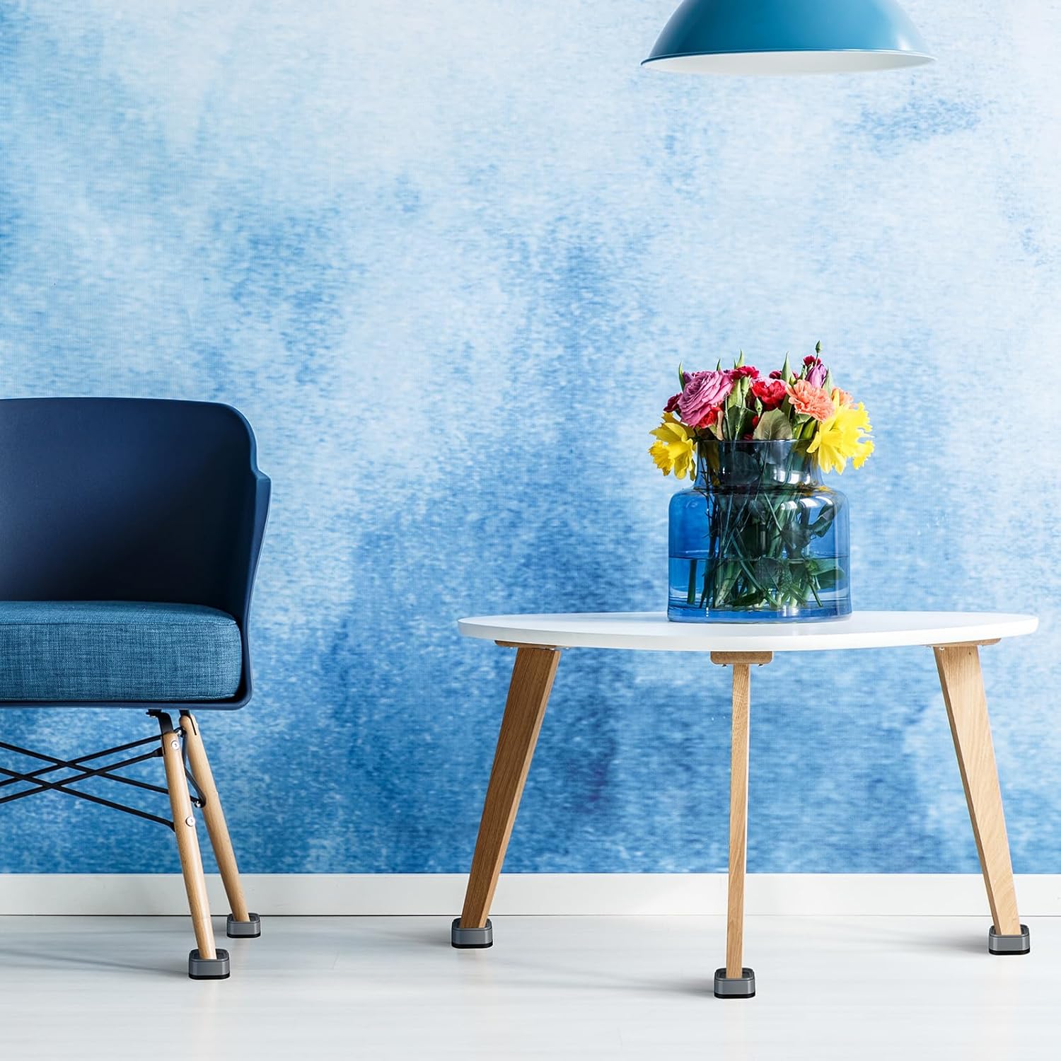 Ecally Furniture Risers Adjustable Bed Risers Desk Leg Risers 1.38" Stackable Heavy Duty Bed Lifts Risers Square Bed Raising Blocks for Mattress Table Leg Desk Chair Couch Sofa Dorm (Gray,32 Pack)