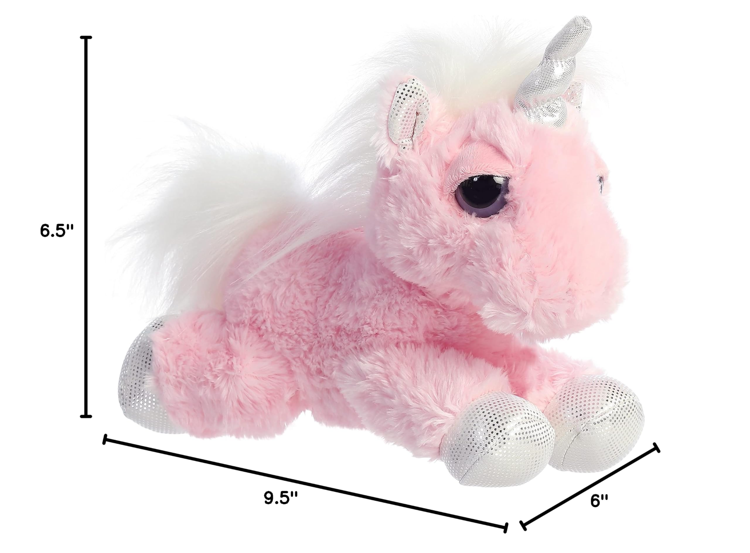 Aurora World Dreamy Eyes Heavenly Pink Unicorn 10" Plush