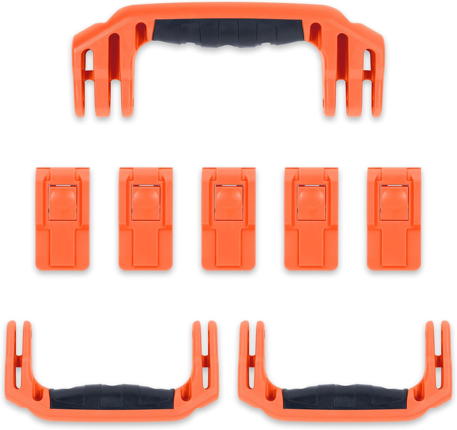 Pelican 1615 Replacement Handle & Latch Set by ColorCase - Lime Green Handles & Push Button Latches Latches