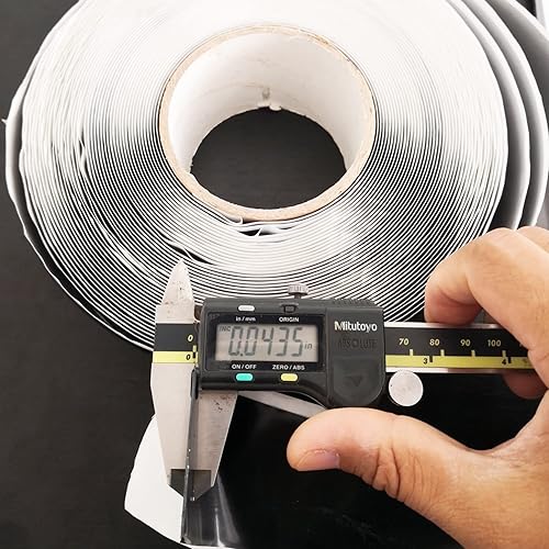 Miniatura 3 de LLPT Cinta de vigueta de butilo para terrazas de 2 pulgadas x 50 pies, extra gruesa, cinta de protección de vigueta intermitente, resistente al