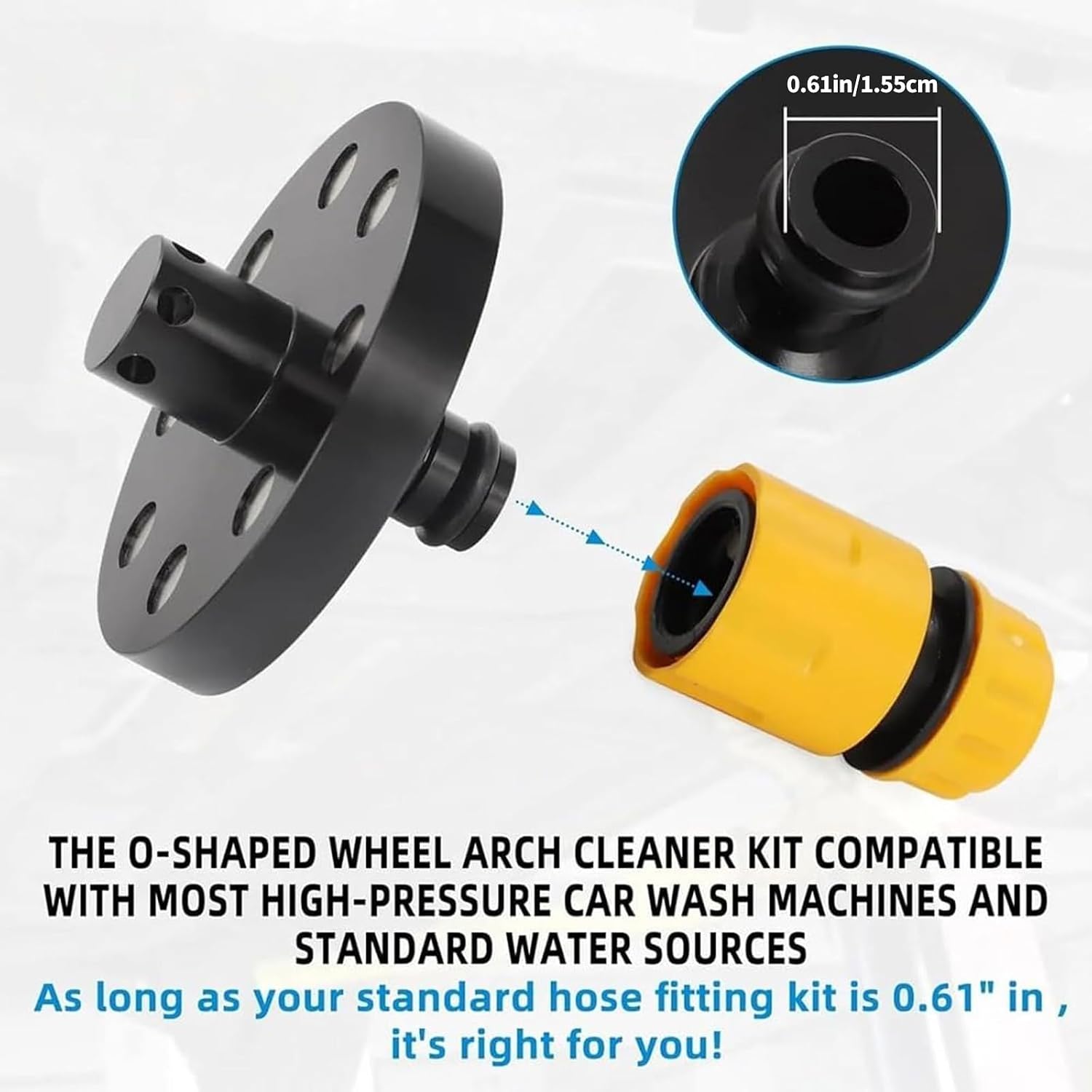 High Pressure Rotating Car Washer Nozzles for Time Saving Underbody Wheel Efficient Debris Removal 1 Pair Vehicle Undercarriage