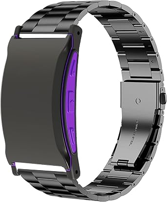 Blueshaweu Compatible with Pavlok Shock Clock 3 3rd Generation Bands, Stainless Steel Metal Replacement Strap Bracelet Compatible with Pavlok Shock Clock 3, Shock Clock MAX