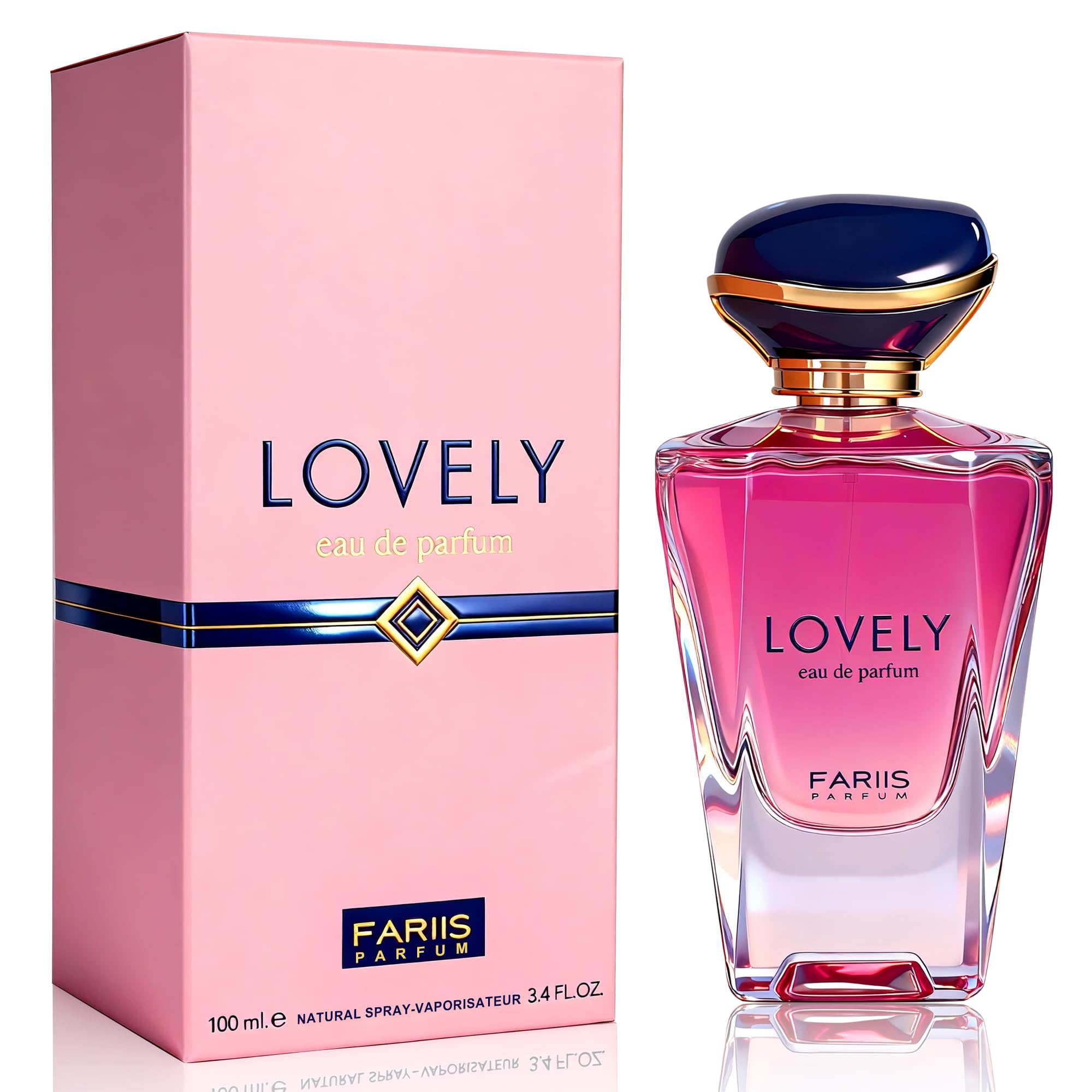AFLUXE Lovely Eau De Parfum for Women, 3.4 Fl Oz, Sweet Floral Fragrance, Citrus White Bl…