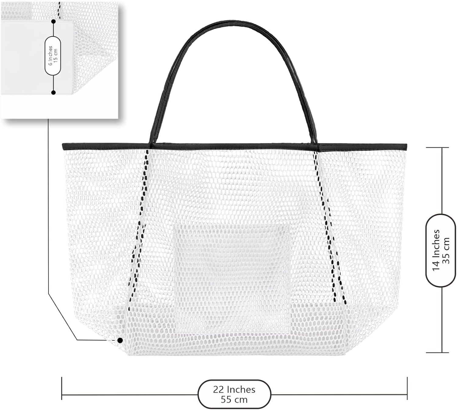 Mesh Beach Bag for Women, Large Tote Bag for Pool Swimming Travel Vacation, Lightweight Sandproof Shoulder Bag for Summer