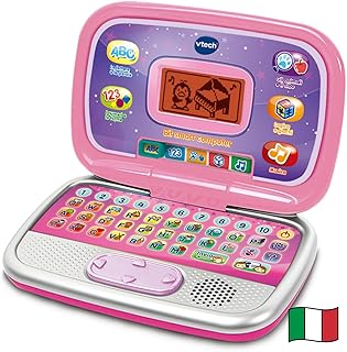VTech Bit Smart Computer Pink, Interactive Computer for Children, Computer with Mouse and Luminous E