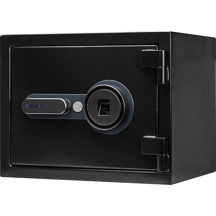 Buy BARSKA AX13498 Biometric Fireproof Safe 0.75 Cu Ft Black Texture
