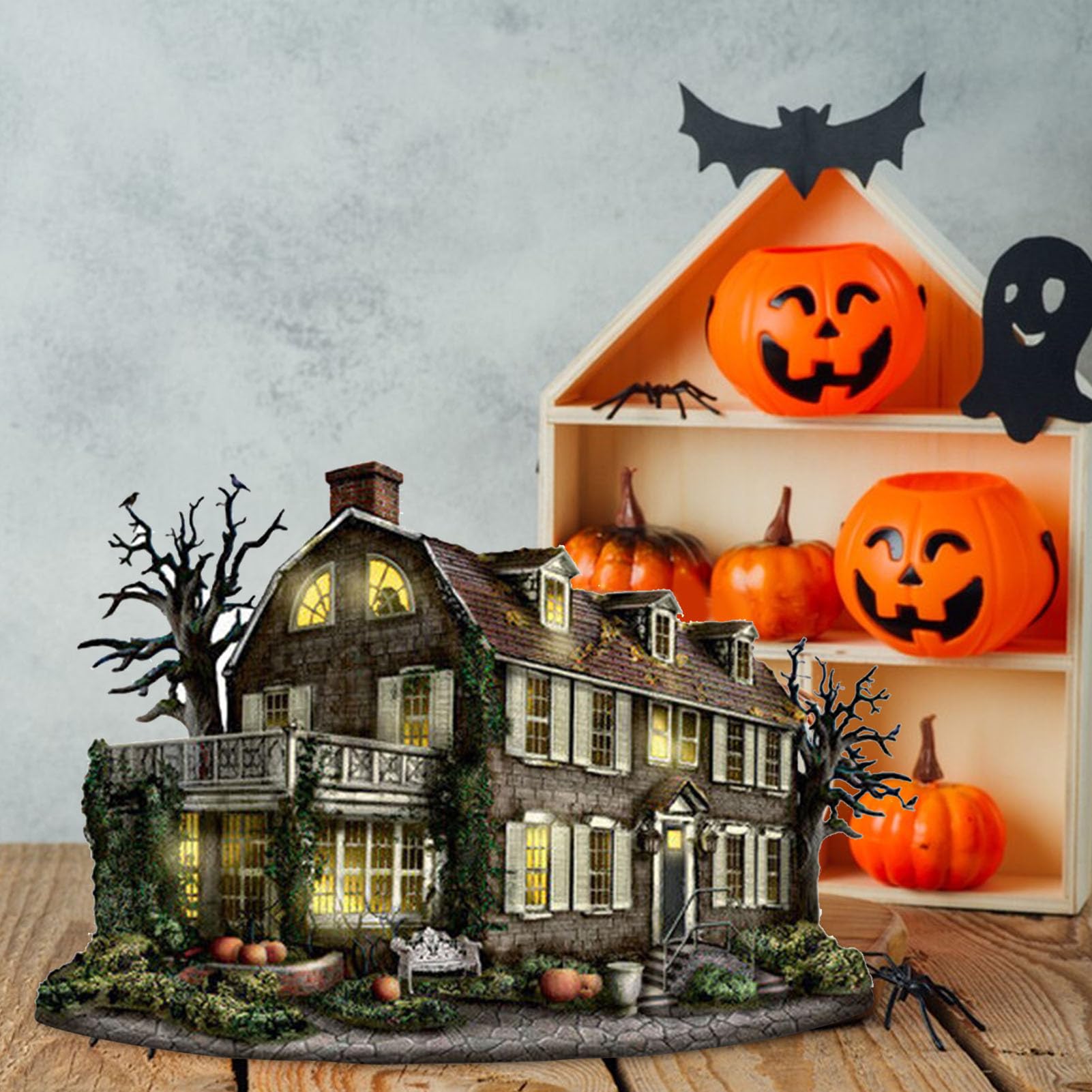 ハロウィン アンティーク ホーンテッドハウス 8種類の光 ハロウィン