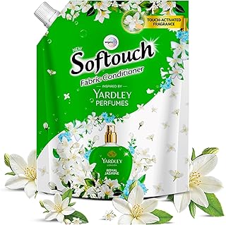 Softouch Yardley Royal Jasmine 2000 ml Fabric Conditioner Long lasting fragrance for clothes