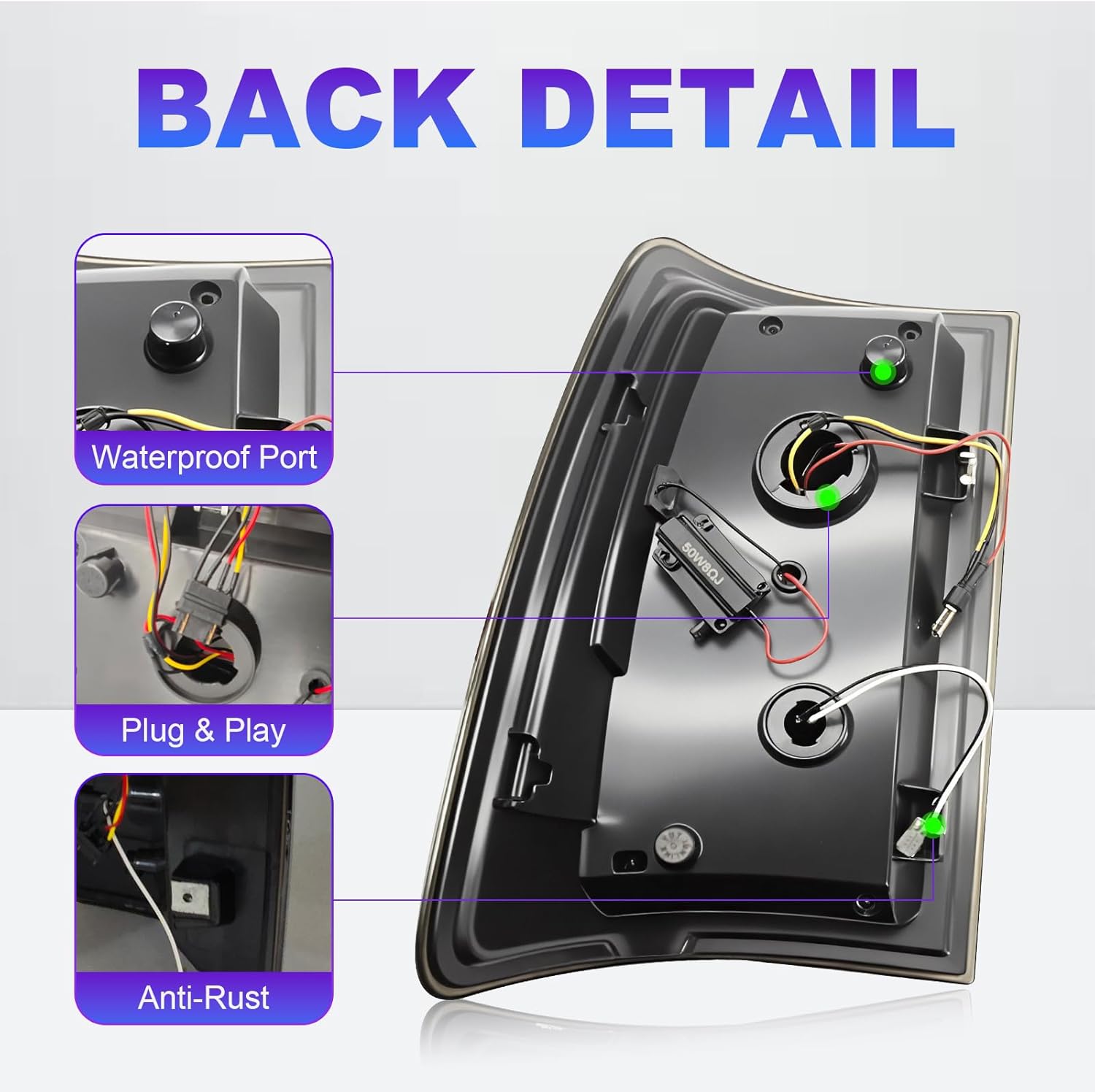 Boxlight LED Tail Lights Compatible With 2009-2018 Dodge Ram 1500 2500 3500 Tail Light Assembly Rear Tail Lights Assembly Smoked Lens 1 Pair of taillights