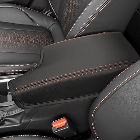 Fits 2018-2023 Subaru Crosstrek Black Console Lid Armrest PU - Foto 13